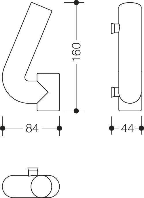 HEWI Hausnummer Ziffer 0 Spezial-Polyamid 99 reinweiß 165 mm Ø 33 mm