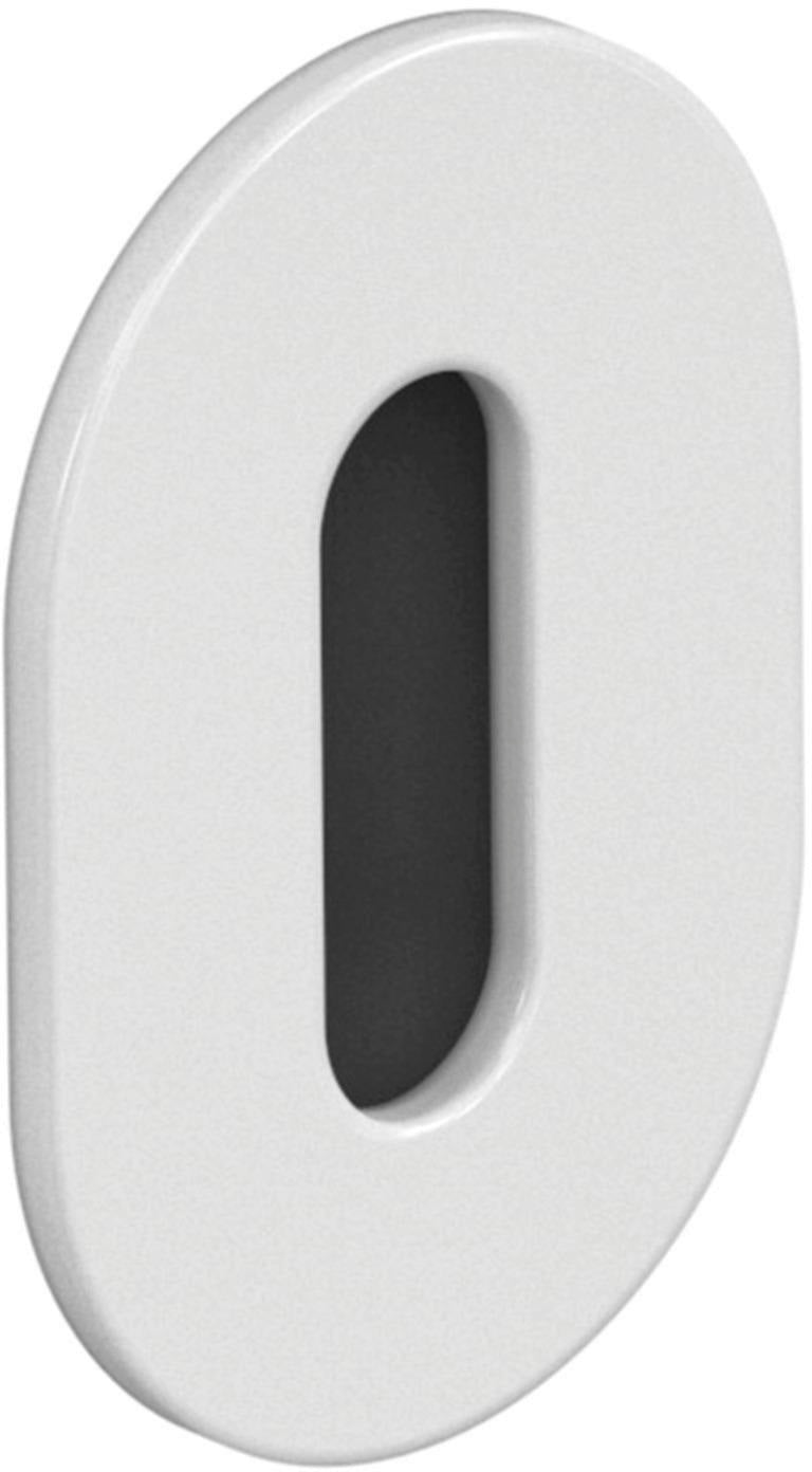 HEWI Schlüsselrosetten-Paar 306PCM 90 oval selbstklebend tiefschwarz