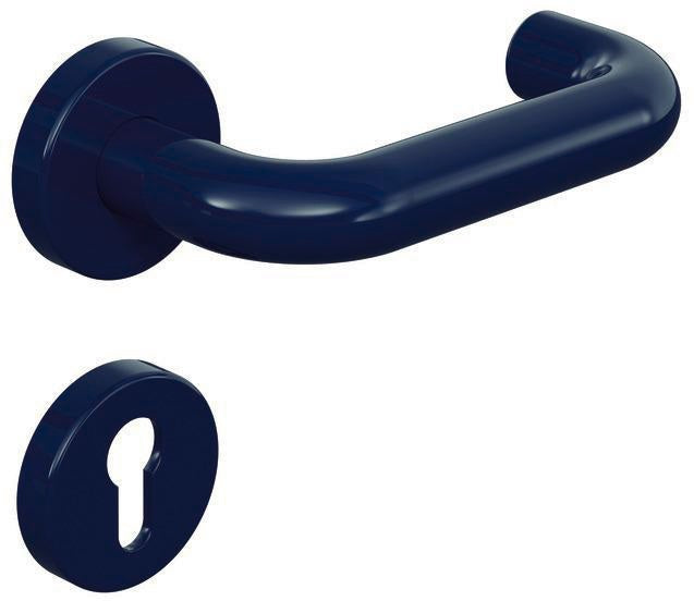 HEWI Rosetten-Drückergarnitur 111R02.230 U-Form FBM DIN L/R D/D – Rubinrot