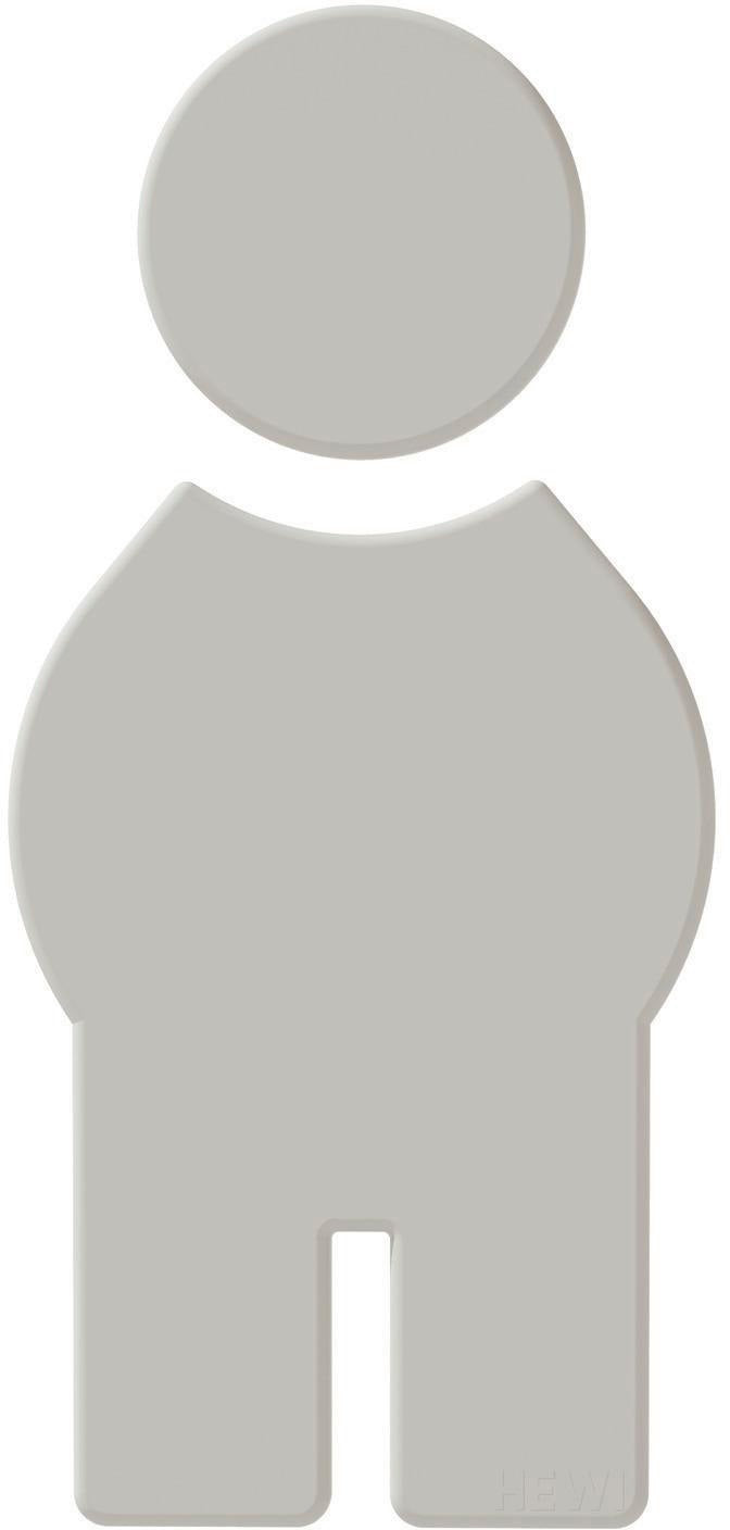 HEWI Symbol Mann 801.91.010 selbstklebend – Rubinrot, 150 mm, Polyamid