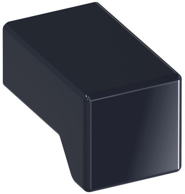 HEWI Möbelknopf 547.15 tiefschwarz – Polyamid, Ø 15 mm, 25 mm Ausladung