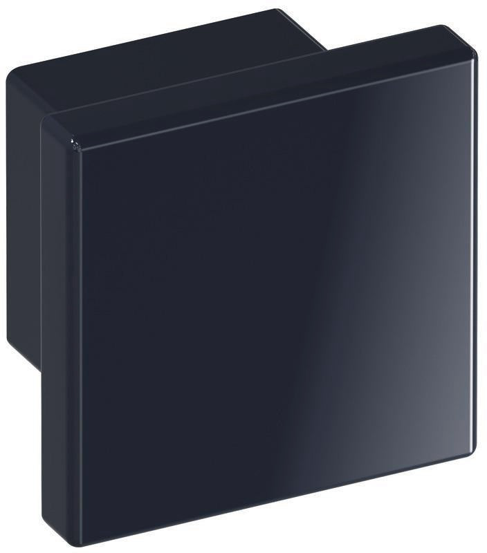 HEWI Möbelknopf 547.32.3 – Tiefschwarzer Polyamid-Knopf, Ø 32 mm, 30 mm Ausladung
