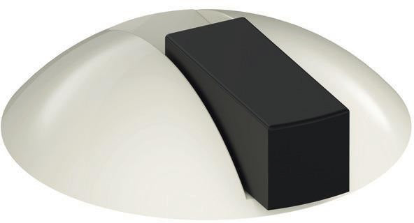 HEWI Bodentürpuffer 625 90 Ø 85 mm tiefschwarz – gefedert, diebstahlgeschützt, Dübelmontage