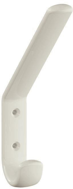 HEWI Garderobenhaken 477.90.070 mit abgewinkeltem Huthaken, rubinrot, 163 mm hoch