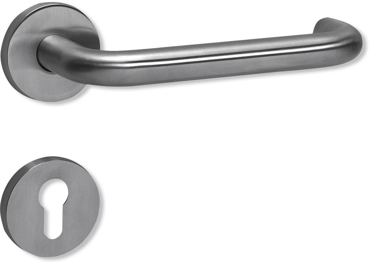 HEWI Zimmergarnitur 111XAH01.230 Edelstahl matt BB Buntbart DIN EN 179