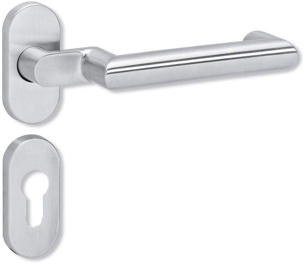 HEWI Rosettengarnitur 162XAH01.640 Edelstahl DIN L/R H-Technik