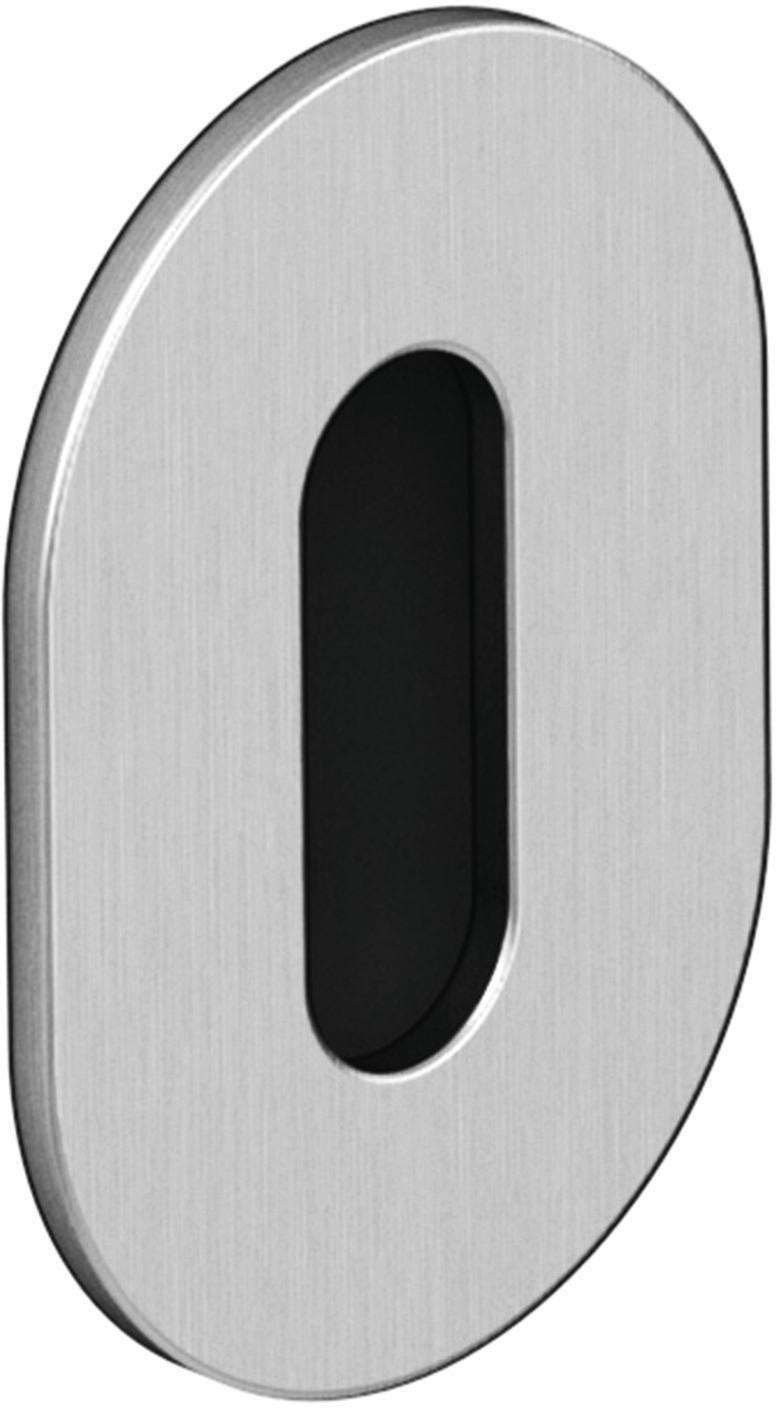 HEWI Schlüsselrosetten-Paar 306XAM aus Edelstahl matt, oval, selbstklebend, PZ
