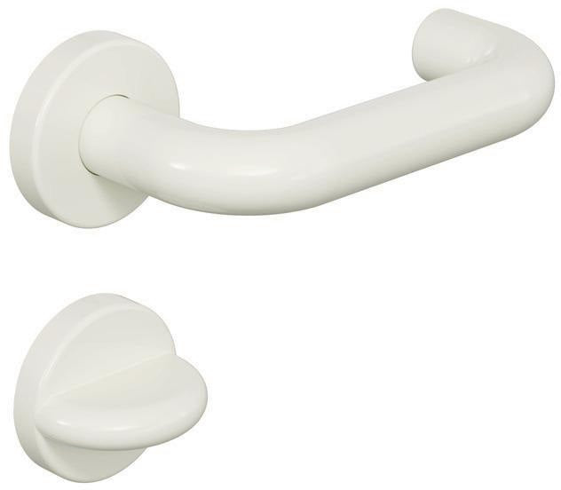 HEWI Rosetten-Drückergarnitur 111R02.230 U-Form FBM DIN L/R D/D – Rubinrot