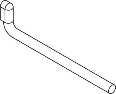 HEWI Handtuchhalter Serie 477, einarmig, schwenkbar, senfgelb, 445 mm