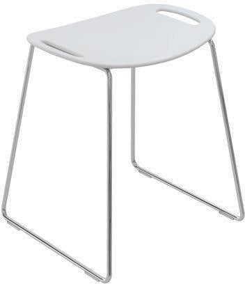HEWI Duschhocker Systemunabhängige Sitze 950 – tiefschwarz, verchromtes Gestell, 150 kg Belastbarkeit