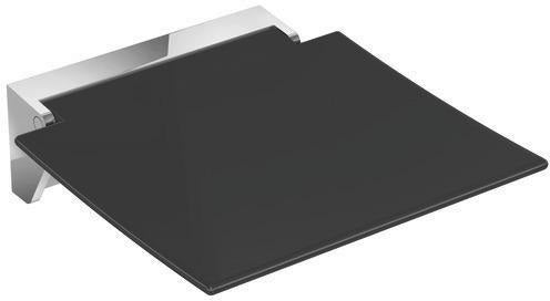 HEWI Klappsitz 350 anthrazitgrau – Wandmontage, hochklappbar, 150 kg belastbar