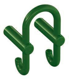 HEWI Garderobendoppelhaken Serie 801 – Senfgelb, Haken nach hinten, 90 mm