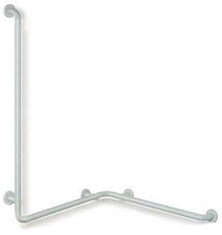 HEWI Dusch- und Wannenhandlauf Serie 801 senfgelb 762 x 900 mm – Eckwandbügel mit Stahlkern
