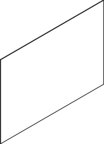 HEWI Kristallglasspiegel 450 x 450 mm – Klarer Spiegel mit geschliffenen Kanten