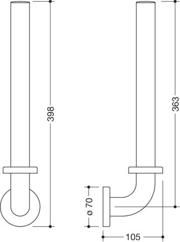 HEWI Reservepapierhalter Serie 801 für 3 WC-Rollen senfgelb – Wandmontage, diebstahlgeschützt