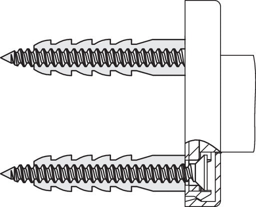 HEWI Befestigungsmaterial für Deckenabhängung Serie 801 – Rosettenbefestigung
