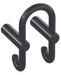 HEWI Garderobendoppelhaken Serie 801 – Senfgelb, Haken nach hinten, 90 mm