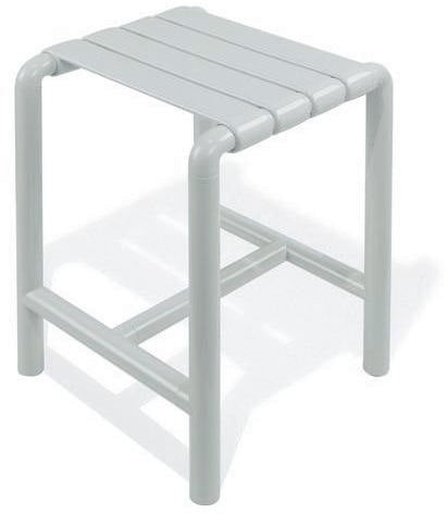 HEWI Duschhocker Serie 801 senfgelb – rutschfester Badhocker bis 150 kg, 345 mm breit