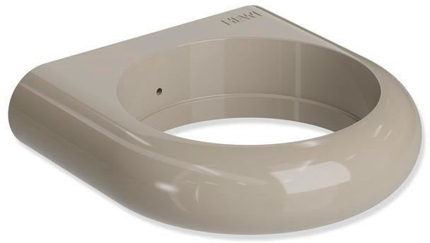 HEWI Halter Serie 801 senfgelb – Runder Zahnputzbecherhalter für Wandmontage