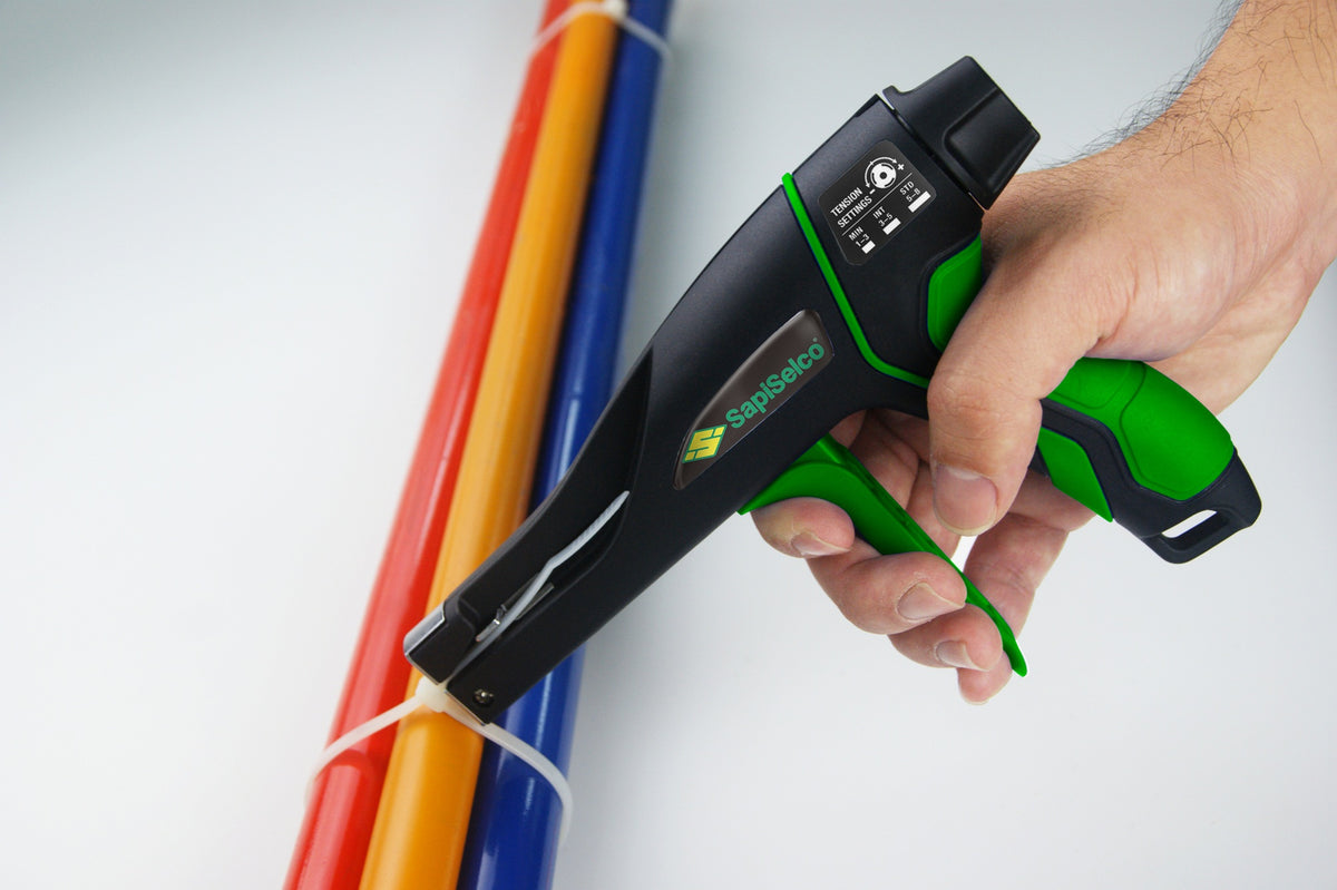 SAPISELCO Kabelbinderzange 210 mm – Arbeitsbereich 2,5–4,8 mm, einstellbares Anzugsmoment