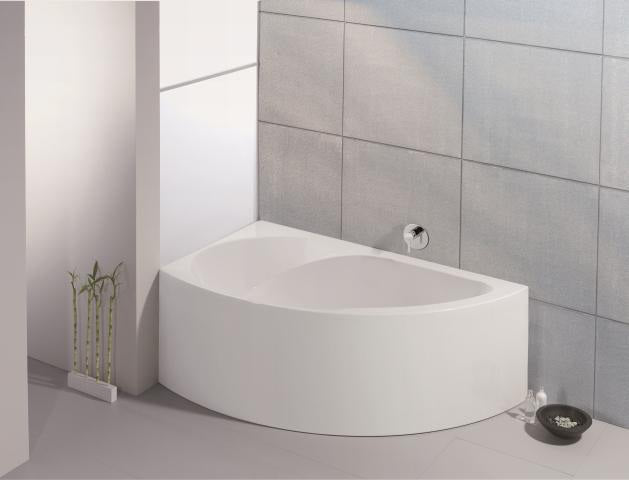 HOESCH Spectra Eckbadewanne 1700x1000 links ohne Schürze, Weiß – Acryl, 275 l, links
