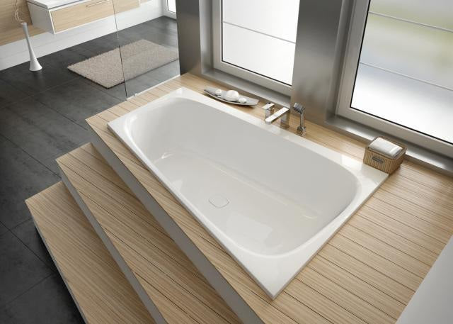 HOESCH iSensi Trapez-Badewanne 1800x1400 mm rechts Weiß – Raumsparwanne aus Acryl