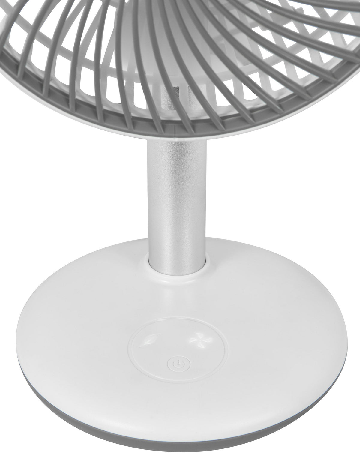GUTFELS Akku-Tischventilator VENTI 3010 R – 4.000 mAh, 12h Laufzeit, Ø 15 cm, weiß