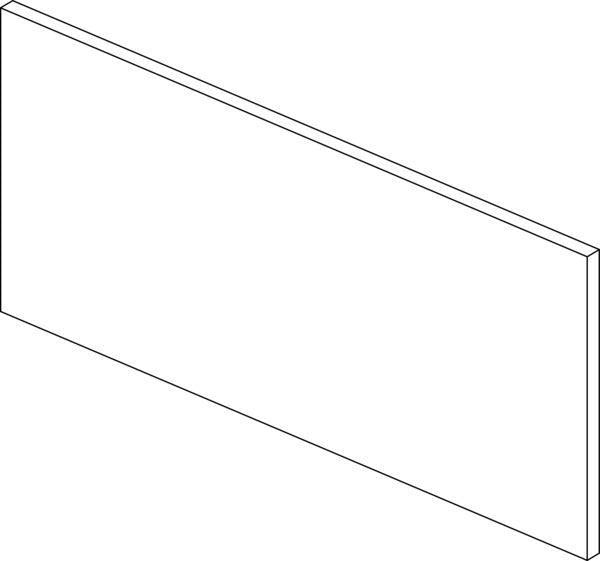 IDEAL STANDARD Conca Schubladenfront links für WTU 780x356 mm in Weiß