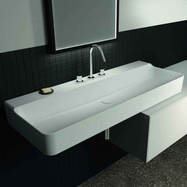 IS Waschtisch Conca, 3 Hl., o.Ül., 1200x450x145mm, Weiß