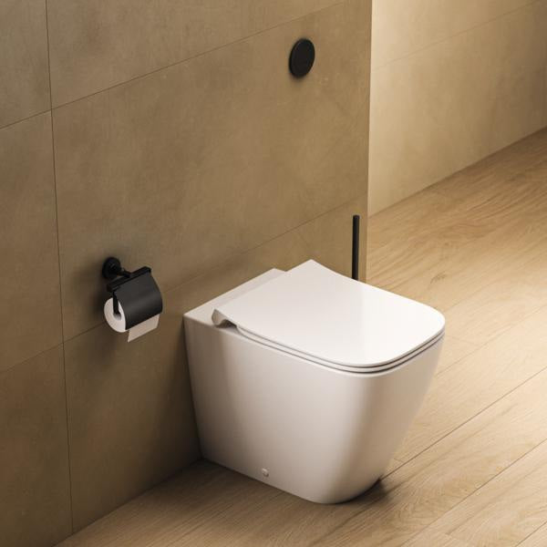 IDEAL STANDARD IOM Papierrollenhalter mit Deckel Chrom, runde Wandmontage, verdeckte Befestigung