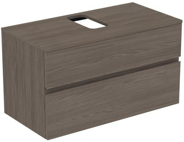 Ideal Standard Finesse Waschtischunterschrank 1002 mm, 2 Auszüge, Greige matt, wandhängend
