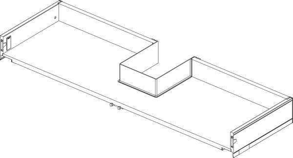 Ideal Standard Adapto Schublade oben 1010 mm anthrazit matt für Waschtischunterschrank