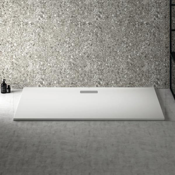 Ideal Standard Rechteck-Brausewanne Ultra Flat New 1700x900x25 mm Weiß – Bodenebener Einbau