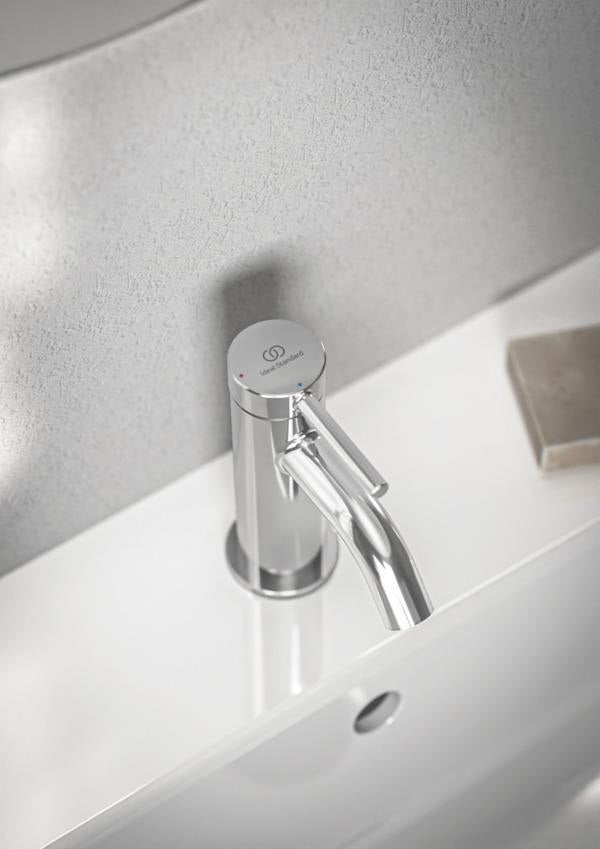 Ideal Standard Ceraline Nuovo Waschtischarmatur 90 mm Chrom BlueStart ohne Ablaufgarnitur