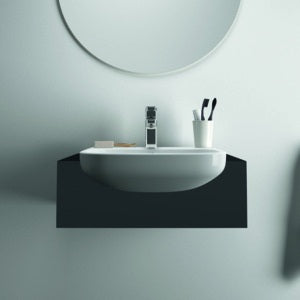 Ideal Standard i.life A Halbeinbauwaschtisch 500x440mm Weiß, 1 Hahnloch, mit Überlauf