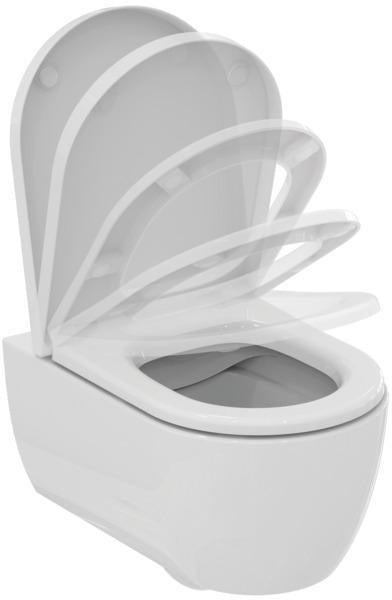 Ideal Standard Blend Curve Wand-WC-Paket randlos mit SoftClosing WC-Sitz 360x540x375mm Weiß