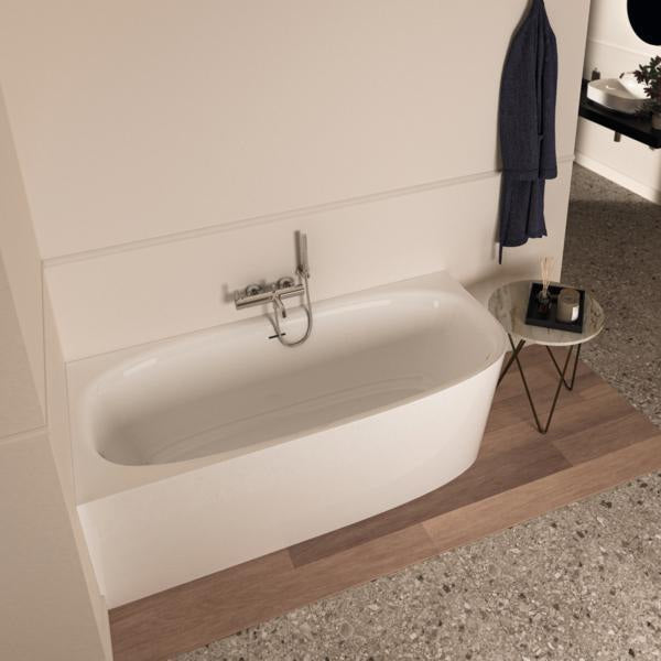 IDEAL STANDARD D-Form-Badewanne Dea 1800x800x610mm Weiß, links, mit Ablauf