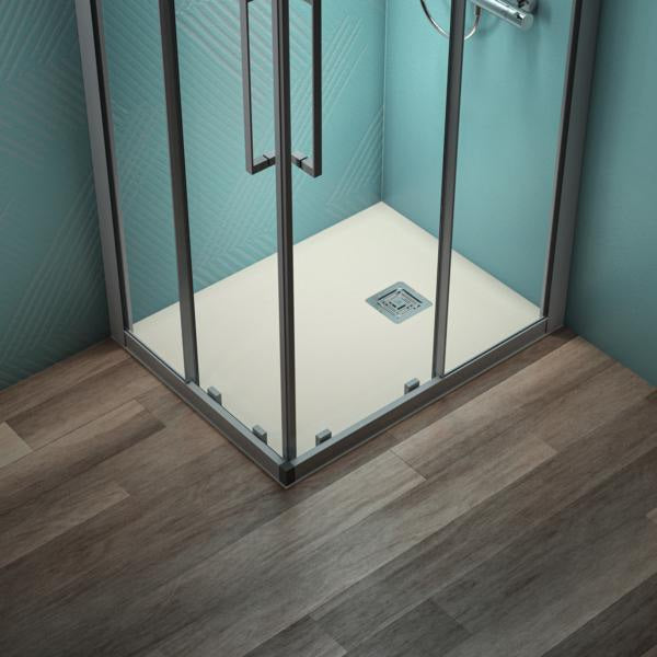 Ideal Standard Ultra Flat S+ Rechteck-Brausewanne 900x700mm Mineralguss Weiß Matt