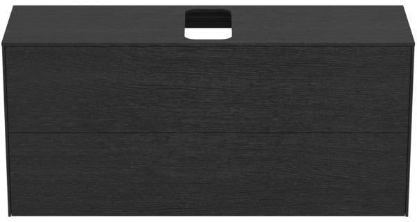 Ideal Standard Conca WT-Unterschrank 1202 mm, 2 Auszüge, Eiche geflammt, Push-Open