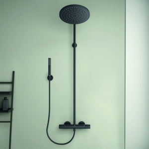 Ideal Standard Duschsystem Ceratherm T25 KB d:300mm Stick-Handbrause Silk Black