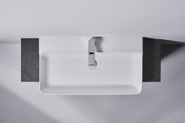 Ideal Standard Conca Aufsatzwaschtisch 800x450x145 mm, 1 Hahnloch, ohne Überlauf, geschliffen, Weiß