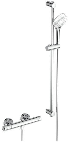 Ideal Standard Ceratherm T100 Brausethermostat mit Brausegarnitur 900 mm Chrom