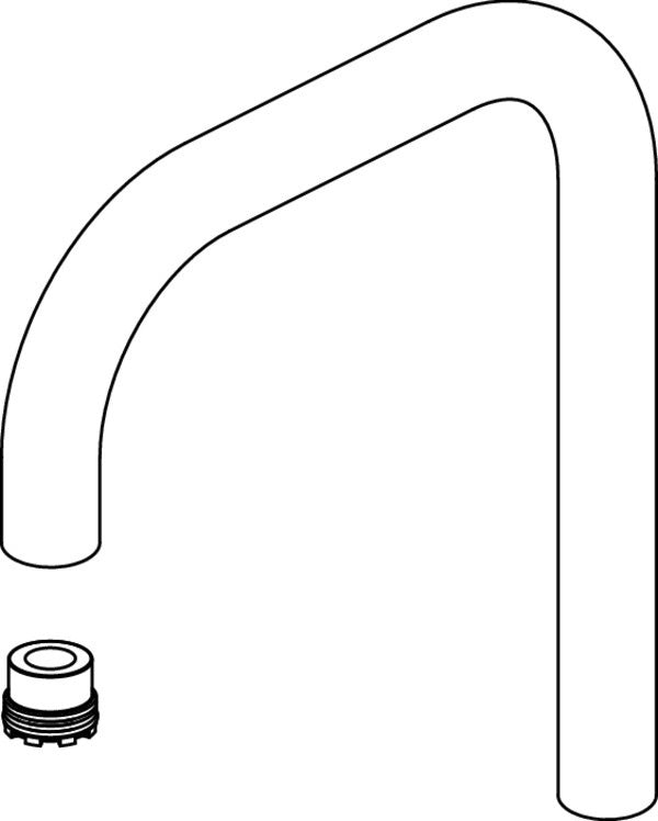IDEAL STANDARD Rohrauslauf Ceraplan III 160 mm Chrom für Waschtischarmatur