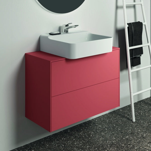 Ideal Standard Conca Waschtischunterschrank Eiche hell 802 mm – 2 Auszüge, Push-Open, wandhängend