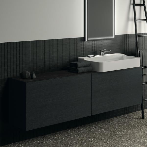 Ideal Standard Conca Waschtischunterschrank 1985 mm, 2 Auszüge, Anthrazit, wandhängend, ohne Platte