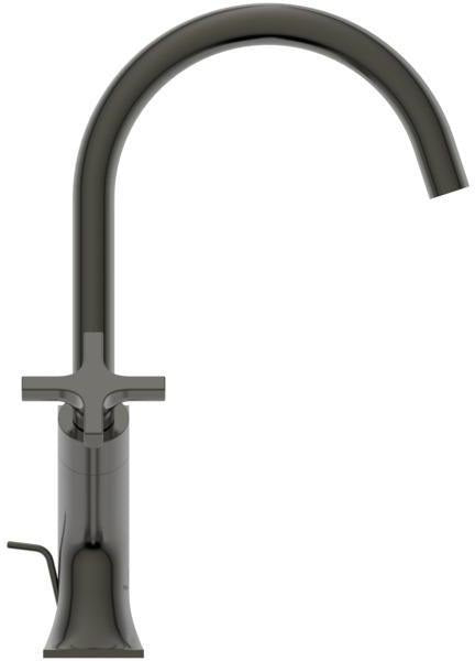 Ideal Standard Joy Neo Waschtischarmatur mit Ablaufgarnitur, Ausladung 169 mm, Kreuzgriffe, Chrom