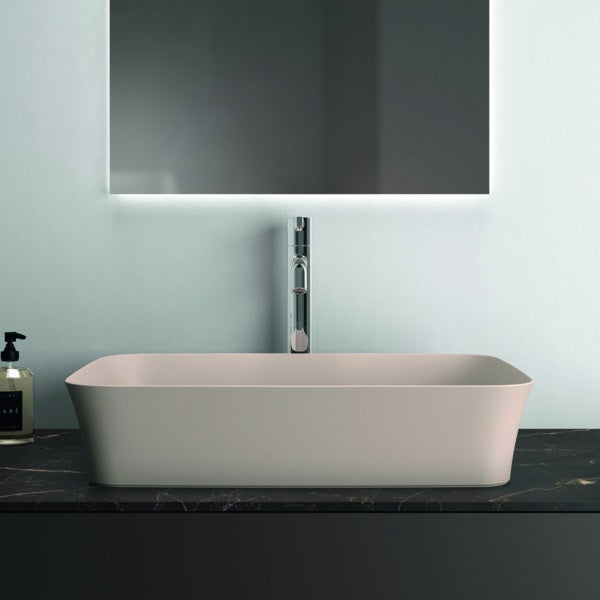 Ideal Standard Conca Waschtischplatte 1202x505x6 mm Keramik Feinsteinzeug Marmor Calacatta