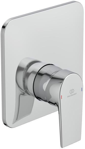 IDEAL STANDARD Tesi Brausearmatur Unterputz Fertigmontageset Chrom Rosette 163x163 mm