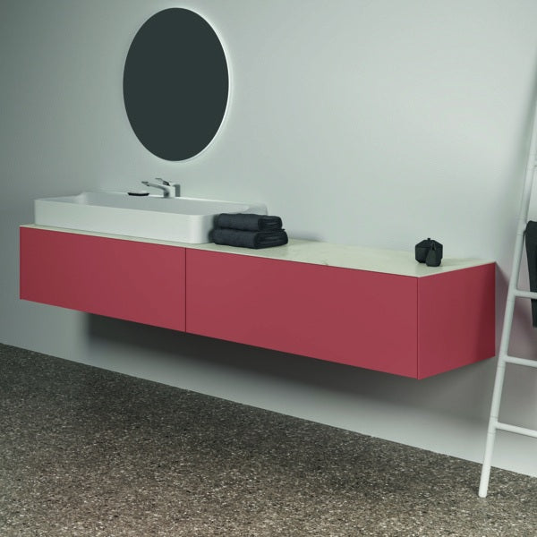 Ideal Standard Conca Waschtischunterschrank 2385 mm, 2 Auszüge, Sunset Matt, wandhängend