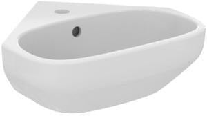 IDEAL STANDARD Eck-Waschtisch i.life A 450x410mm Weiß – 1 Hahnloch, mit Überlauf